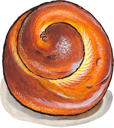 Challah turban illustration