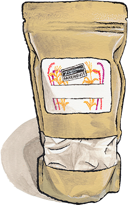 flour bag illustration