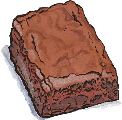 black magic brownie illustration