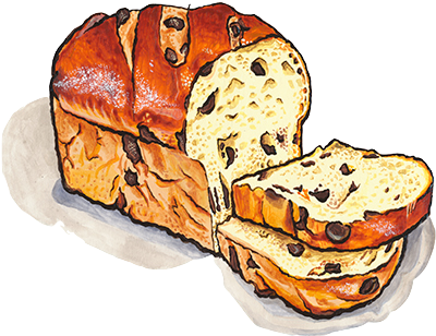 chocolate challah illustration