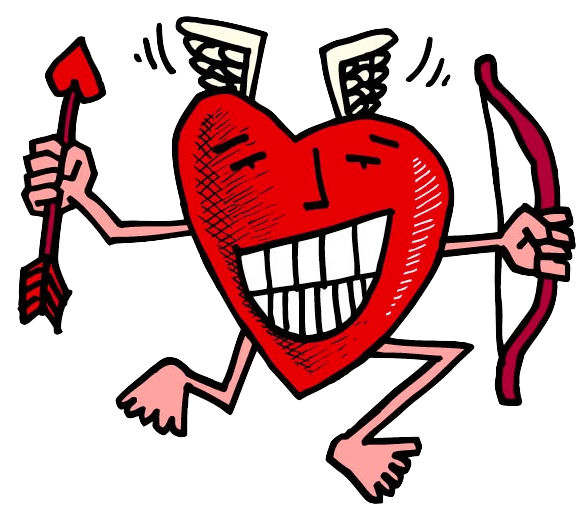 Heart cupid illustration