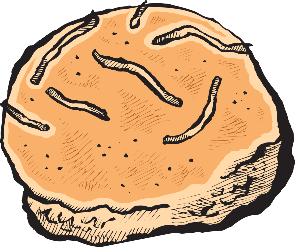 New Yorker Onion Roll illustration