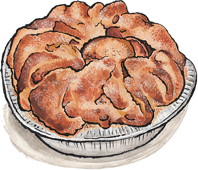 Rustic Apple Pie illustration