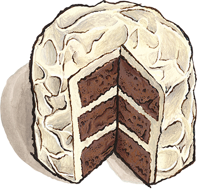 Townie Brownie cake illustration