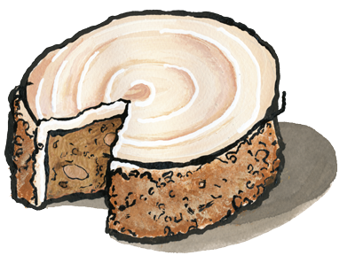 24 Carrot Cake illustration