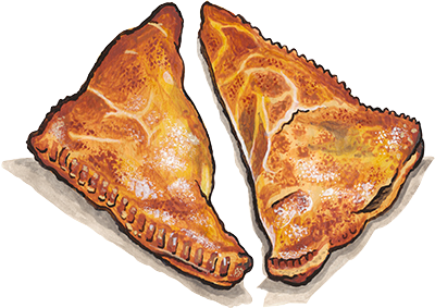 mushroom turnover illustration