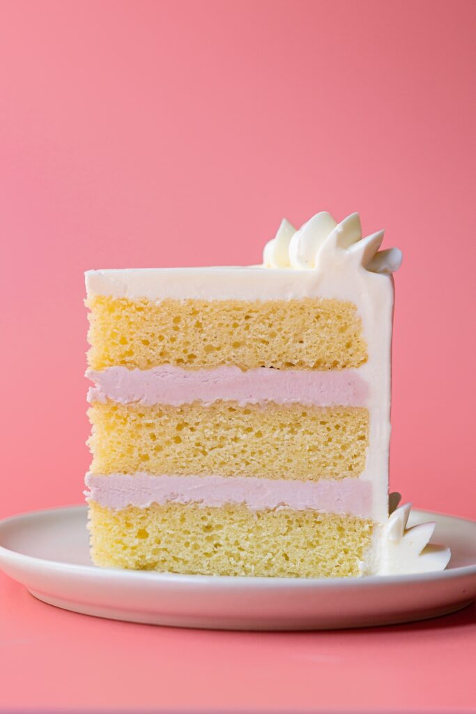 buttermilk cake with raspberry buttercream