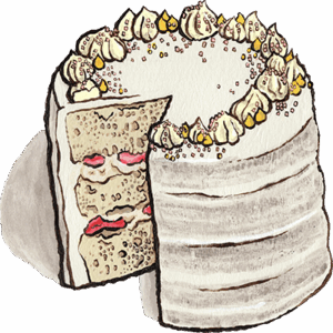 Spring Zing Cake illustration