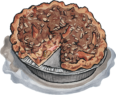 Julie's Big Idea Apple Pie illustration