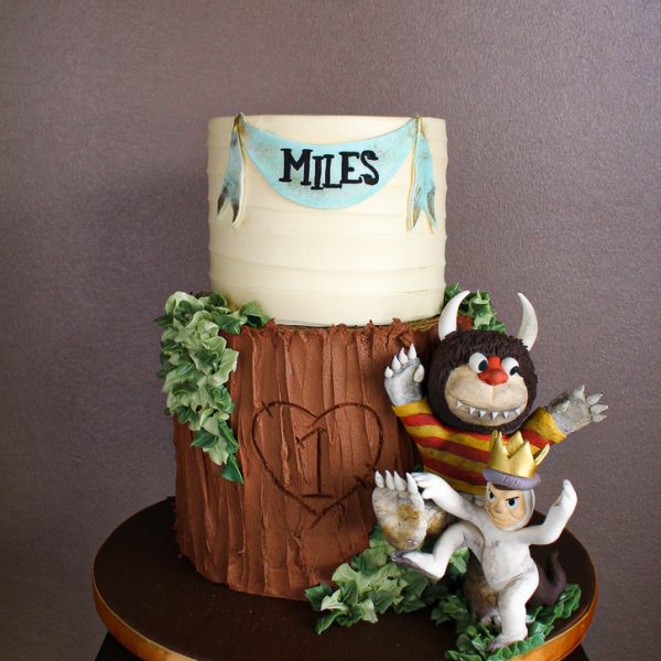 A Where the Wild Things Are themed birthday cake
